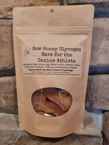 Raw Honey Glycogen Bars for the Canine Athlete