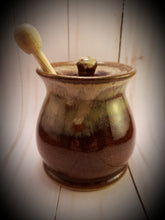 Load image into Gallery viewer, Hand Thrown Honey Pot &amp; Dipper